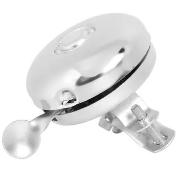 Классический металлический велосипедный звонок на руль велосипедный громкий звуковой сигнал велосипедный аксессуар серебряный