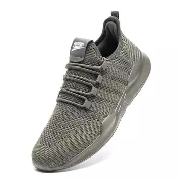 Classic Non-slip Sneakers Men Women Sport Shoes Mesh Breathable Mens Walking Shoes Ultralight Sneakers Male Tennis shoes homme 42 темно серый