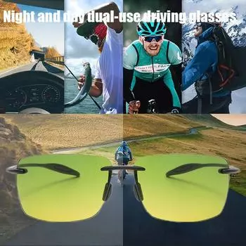 Classic Sports Rimless Sunglasses for Men and Women Rectangular Ultra Light Frame Driving Sunglasses Men Sunglasses for Men