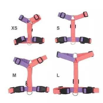 Classic Step-in Dog Harness and Leash Set-No Pull Pet Adjustable Halter Harness with Leash Easy Walk Running Training for Small Dogs&cat XS