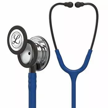 Classic Stethoscope Binaural Stethoscope with Adult and Pediatric Chestpiece Navy Blue 3M™ Littmann® III™ 5863, Single-Tube (Mirror Finish), Approx.