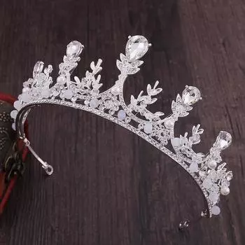 Классическая тиара, свадебный венец ручной работы в виде колоса пшеницы, изысканная корейская повязка на голову, инкрустированная стразами