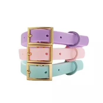 Classic Waterproof Dog Collar and Leash for Small Medium Large Dogs with Wear-Resisting Coated Metal Buckle Adjustable PVC Collar Leash S neck 20-30cm