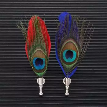 Classic Women Men Feather Novelty Party Gift Dress Suit Accessory Jewelry Lapel Pins Brooch 2