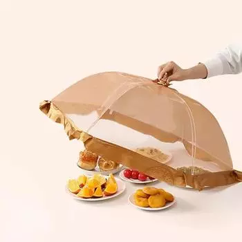 Классические обеденные чехлы для еды, сетчатые складные моющиеся покрытия для стола, домашние защитные чехлы от насекомых, кухонные инструменты 70cm серый