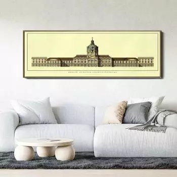Classical Louvre Posters Paris Style Painting Nostalgic Building Living Room Wall Art Pictures Decoration Retro Canvas Printings No Frame 20*40cm No Frame