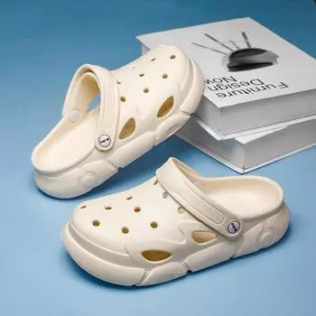 Classmate hole shoes new children s slippers boys and girls baby sandals soft-soled sandals beach bag head non-slip classmate 24-25 (inner length 170cm)