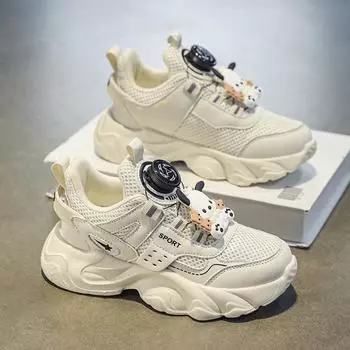 Classmate winter new comfortable breathable height increase versatile shoes fashion trend non-slip boys outdoor play sports shoes 28 бежевый