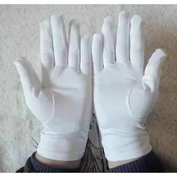 Classy Etiquette Flag Raising Parade White Gloves Etiquette Crafts Gloves Cycling and Driving Protective Gloves White One size