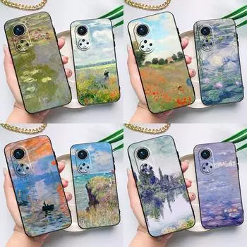 Claude Monet Garden Lotus Bridge для Huawei Honor Magic 5 Lite 70 50 X8 X9 a P20 P30 P40 P50 P60 Pro P Smart Nova 9 5T чехол Huawei Nova 9