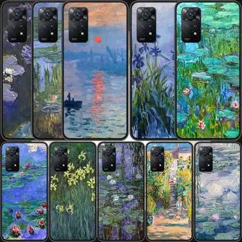 Claude Monet Garden Lotus Bridge Phone Case For Xiaomi Redmi K40 Pro 10 Prime 10A 10C 10X 9 9A 9C 9T 8 8A 7 7A 6 6A S2 K30 K20 C Redmi 9