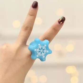 Claus Christmas Tree Index Finger Ring Christmas Rings Glow Rings Fashion Jewelry Cartoon Ring B