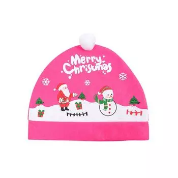 Claus Hat For Car Seat Christmas Car Decor Interior Accessories Head Rest Cover Protector Universal For Most Car Headrests Dustroof Cover One Size