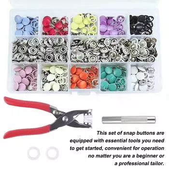 Claw Buckle Clamp Set Baby’s Clothes and Shoes Invisible Color Metal Buckle Shoe Bag Belt Hole Snap Button Plier Tool