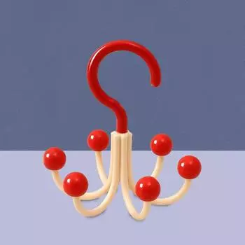 Claw Rotating Six Hook Household Clothing Holder Multifunctional Storage Rack