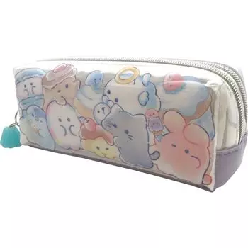 Clax Obakeine Двойной пенал на молнии Mugyumugyu Пенал Fudebako Двойной пенал для ручек Чехол на молнии 185963