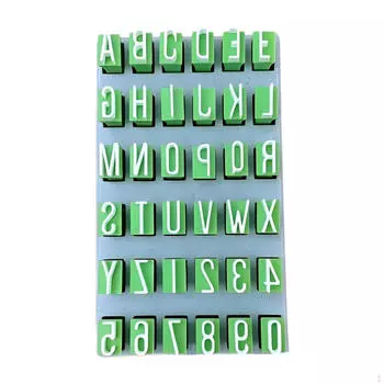 Clay Alphabet Stamps for DIY Uppercase