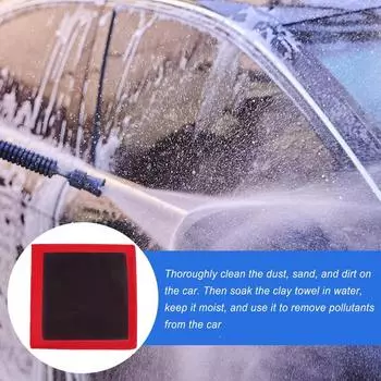 Clay Cloth Auto Detailing Soft Mesh Microfiber Clay Towel Scratch-Free Automotive Detailing Towel For Cleaning Clay Bar красный