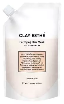 Clay Esthe Укрепляющая маска для волос Розовая глина 800 г BX