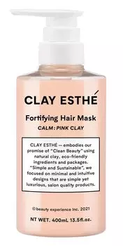 Clay Esthe Укрепляющая маска для волос Розовая глина 400 г BX
