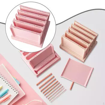 Clay Strip Tool 5 Interchangeable Dies Professional Multifunctional Double Sided with Engraved розовый