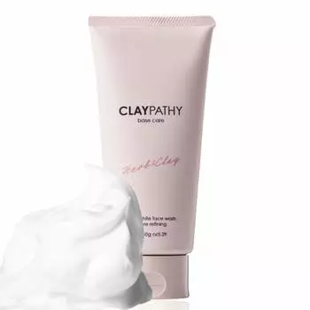 CLAYPATHY Clay Wash Dense Foam Face Wash Contains Peach Ceramide x Vitamin C x Enzyme Cream Face Wash Clay Pack [Dirty Pores/Blackheads/Corner Plugs/S