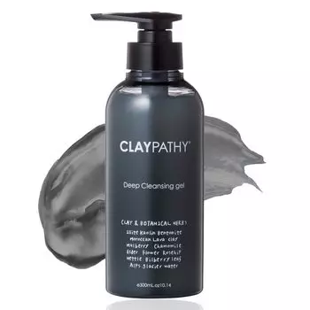 CLAYPATHY Глубоко очищающий гель с глиной и углем, слабокислотный, для устранения пятен в уголках пор, необходимо промыть ваши наращенные волосы, использовать в большой емкости 300 мл. Сделано