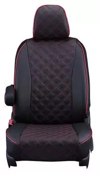 Clazzio Seat Covers Wagon R MH55S MJ55S Clazzio Quilted Black x Red Stitch H29/2~/Flare H29/3~ ES-[15ESA6043D]