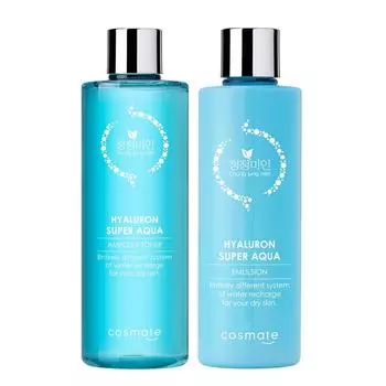 Clean Beauty Hyaluronic Ampoule Toner 420g + Emulsion 300g, 1 set