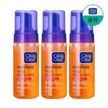 Clean&Clear Essential Пенка для умывания лица, 150 мл, 3 шт.