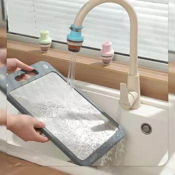 Clean Removable Water Filter Nozzle 6 Layers Washable Faucet Filter Universal with Filtration Cartridge Water Filter Household зелёный