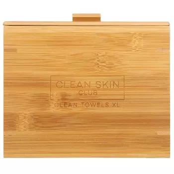 Clean Skin Club, Luxe Bamboo Box, Clean Tolves XL, container (including cover), 50 pieces
