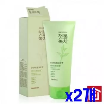 Clean skin green tea peel-off pack 150ml x 2 sheet pack face pack, 2 packs