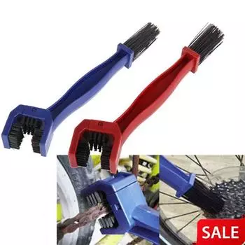 Набор для чистки Инструмент для чистки Щетка для чистки Велосипедная переносная мойка цепи Инструмент для мойки цепи 26*6*3.2cm красный