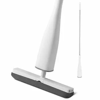 CLEANHOME Губка для пола Впитывающая с плоской Подходит для Можно использовать влажной или Без мытья рук Сухая Влажная Уборка ванной ПВА Швабра, Швабра, Напольное покрытие, Стеклоочиститель, белый