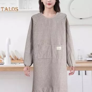 Cleaning Apron Extended Anti-fouling Reusable Practical Unisex Kitchen for Restaurant синий