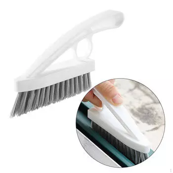 Щетка для чистки ванны с ручкой, жесткая щетина, скраб для ванной комнаты для домашнего хозяйства