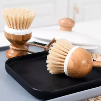 Cleaning Brush Multifunction Home Kitchen Washing Utensils Wooden Long Handle Pan Pot Dish Bowl Washing Brush Cleaning Tools
