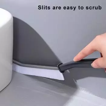 Щетка для чистки Многофункциональная щетка для чистки зазоров Щетка с жесткой щетиной для чистки окон белый