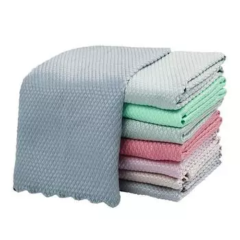 Cleaning Cloth Non marking Kitchen Nanoscale Cleaning Cloth Wipe cleaning wipes Reusable Multi-Functional Lint Cloths 1Pcs 25*25cm/30*40cm Handmade 25*25cm