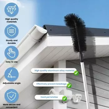 Cleaning Duster 238/270cm Long Handle Ceilings Cleaning Dust Removal Brushes Home Adjustable Gutter Guard Cleaning Tools New