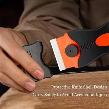 Cleaning Scraper Window Glass Ceramic Scraper Two Kinds Blade Plastic Handle Automotive Film Sticker Remover 1knife 20 blad