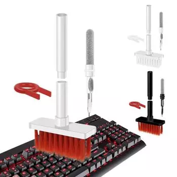 Cleaning Soft Brush Keyboard Cleaner 5-in-1Computer Cleaning Tools Corner Gap Duster Keycap Puller for Laptop Airpods Pro Camera