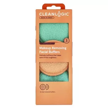 CleanLogic, Bath & Body, скраб для снятия макияжа, 3 двойных текстурных скрабов