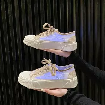 Чисто маленькие белые туфли женские новые кружевные дышащие платья модные повседневные спортивные туфли для сноуборда кроссовки женские Zapatos Mujer 35 хаки