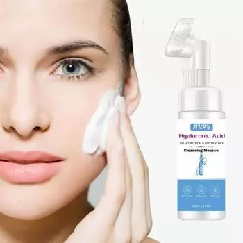 Cleansing Mousse, Gentle Foaming Wash and Remover, Two-in-one Amino Acid Facial Cleanser, Skin Care белый