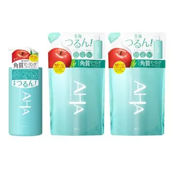 Cleansing Research Мыло-пилинг для тела 1 шт. + набор из 2 запасок Мыло для тела Гель для душа Уход за телом Большой объем Отшелушивающий уход Уход за проблемной кожей Гладкая кожа зелёный