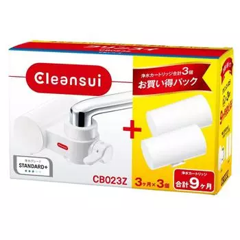 Cleansui Водоочиститель Кран Прямого Подключения Тип Серии CB Компактная Модель с 3 Картриджами CB023Z-WT