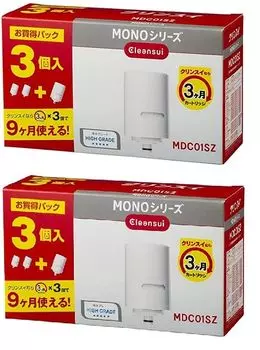 Cleansui water purifier MONO series 3 cartridges in total cartridge 2 sets [Replacement MDC01SZ]