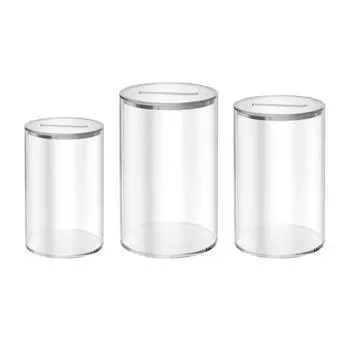 Clear Acrylic Piggy Bank Large Capacity Money Saving Box Fashion Change Jar Coin Container Birthday Gift for Adults Kids